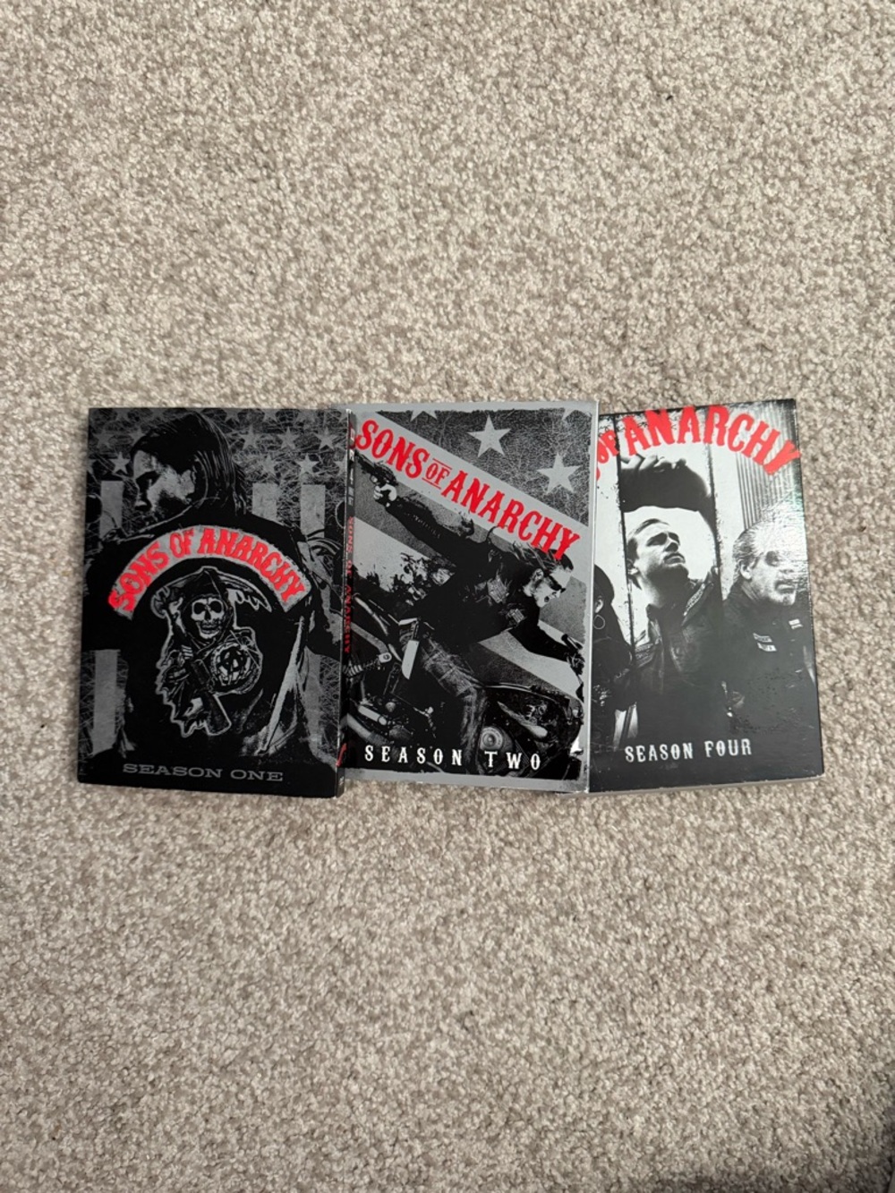 Sons of Anarchy DVD Box Set Seasons 1-4 - Black & Red